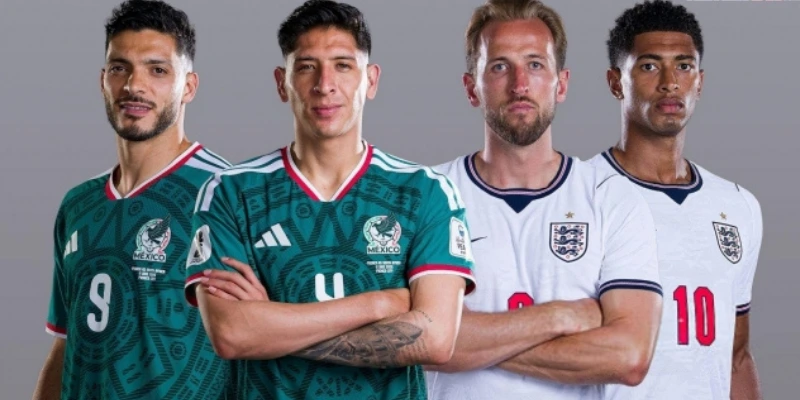 Tình hình nhân sự cho trận Mexico vs Anh 6/7